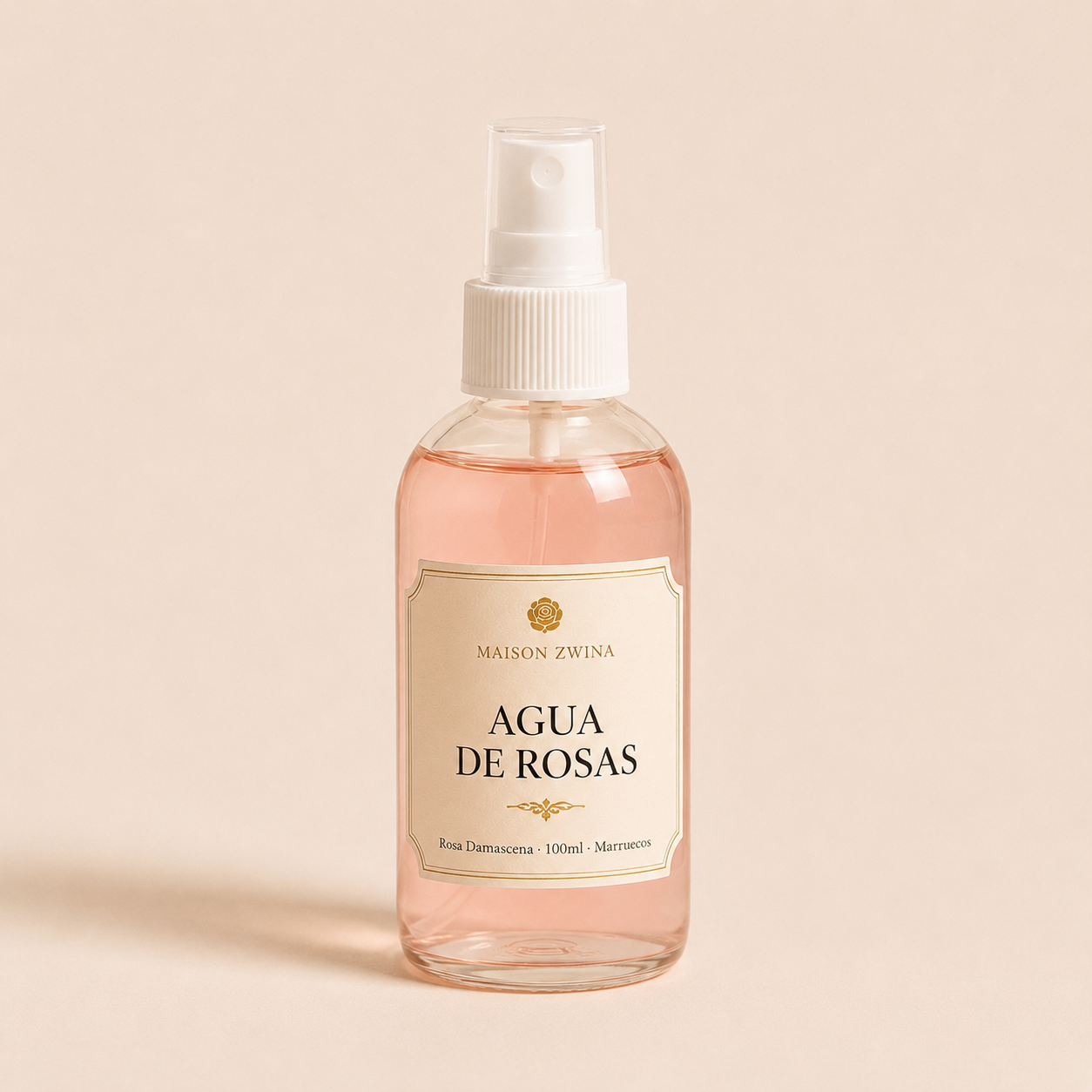 Tónico Agua de Rosas Marroquí Rosa Damascena 100ml - Maison Zwina