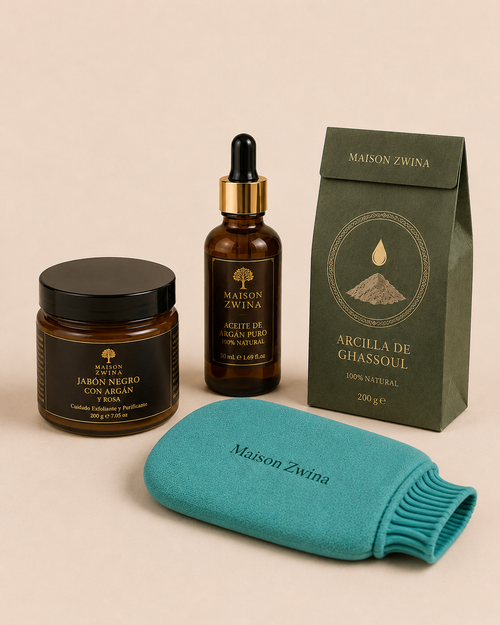Kit Hammam Completo ritual marroquí en casa - Maison Zwina