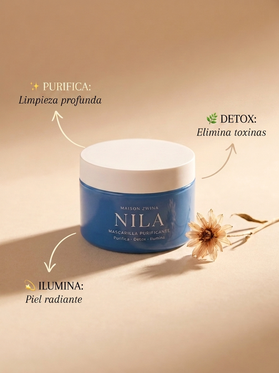 Pigmento mineral nila azul sahariano cosmética ancestral - Maison Zwina