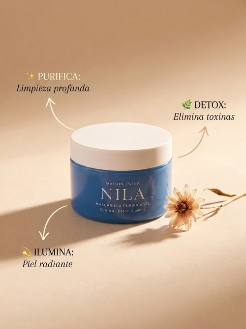 Pigmento mineral nila azul sahariano cosmética ancestral - Maison Zwina