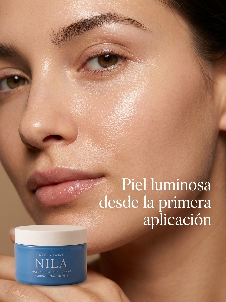 Resultado piel unificada luminosa mascarilla nila sahariana - Maison Zwina